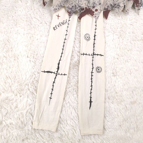 NEW Kids Spooky Voodoo Doll Dress Halloween Costume Creepy Sz S (5-7) - Picture 4 of 9